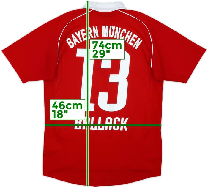 2005-06 Bayern Munich Home Shirt Ballack #13 - 10/10 - (XL.Boys)