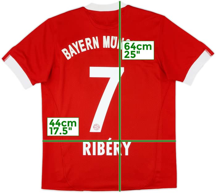 2009-10 Bayern Munich Home Shirt Ribery #7 - 6/10 - (XL.Boys)