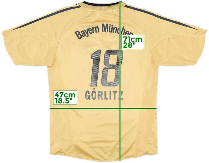 2004-05 Bayern Munich Away Shirt Gorlitz #18 - 6/10 - (XL.Boys)