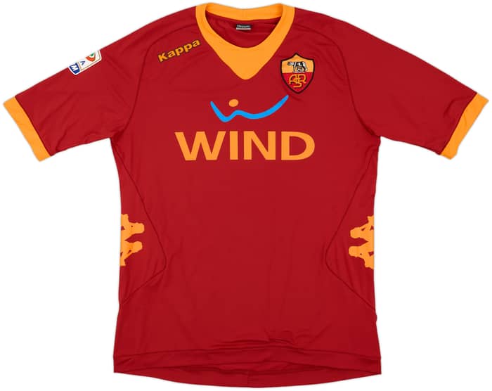2011-12 Roma Home Shirt De Rossi #16 - 9/10 - (XXL)