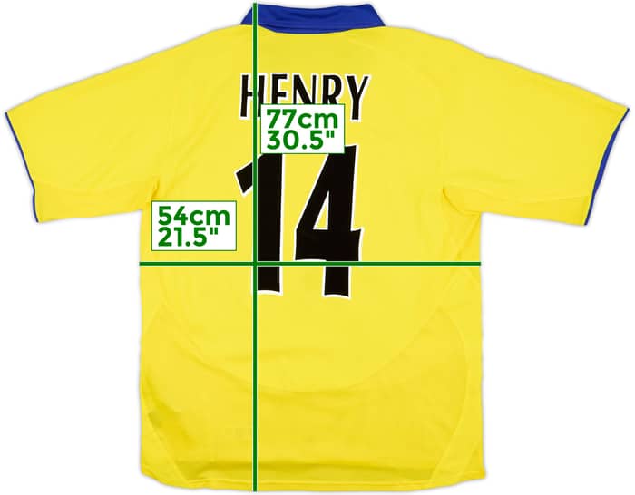 2003-05 Arsenal Away Shirt Henry #14 - 8/10 - (L)