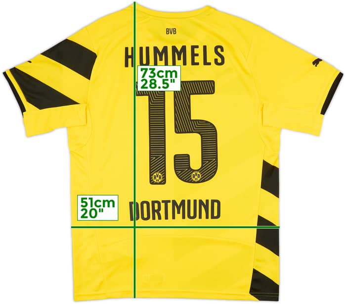2014-15 Borussia Dortmund Home Shirt Hummels #15 - 8/10 - (M)