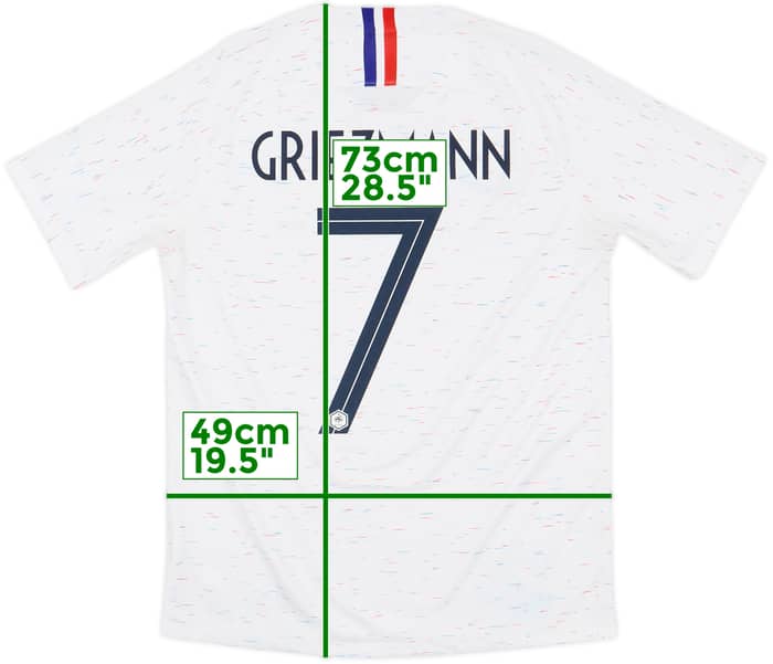 2018 France Away Shirt Griezmann #7 - 6/10 - (M)
