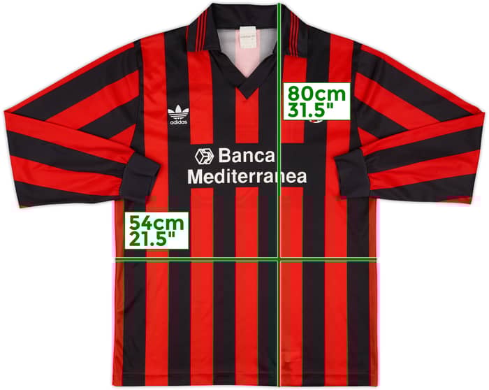 1992-93 Foggia Match Issue Home L/S Shirt #13