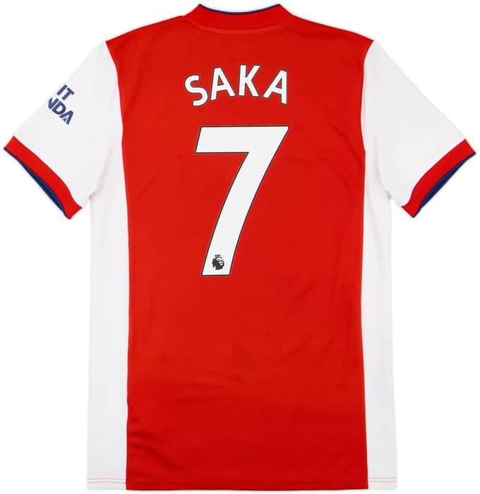 2021-22 Arsenal Home Shirt Saka #7 - 7/10 - (S)