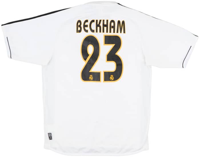 2003-04 Real Madrid Home Shirt Beckham #23 - 7/10 - (S)