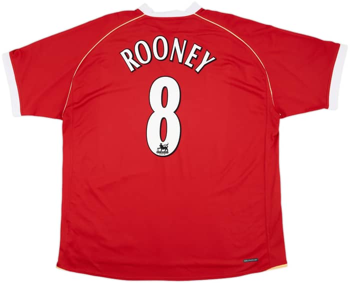 2006-07 Manchester United Home Shirt Rooney #8 - 8/10 - (3XL)