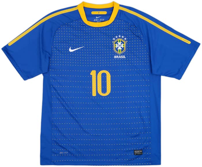 2010-11 Brazil Away Shirt #10 - 10/10 - (L)