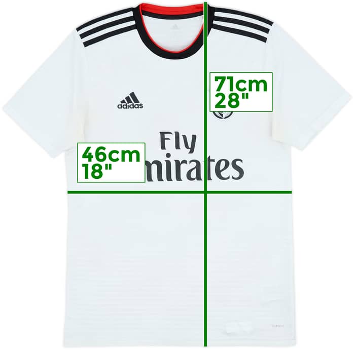 2018-19 Benfica Away Shirt - 4/10 - (S)