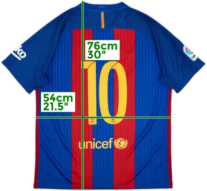 2016-17 Barcelona Home Shirt Messi #10 - 8/10 - (L)