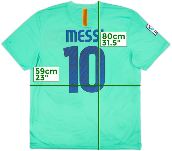 2010-11 Barcelona Away Shirt Messi #10 - 6/10 - (XL)