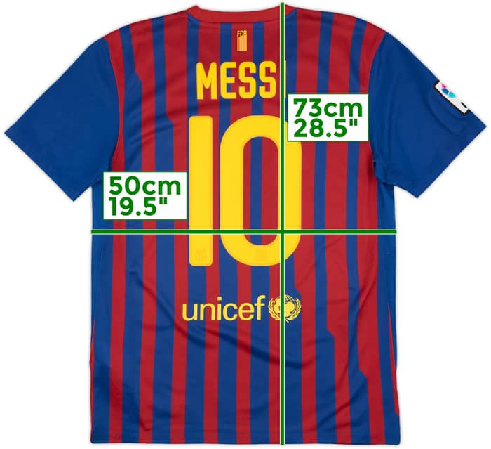 2011-12 Barcelona Home Shirt Messi #10 - 8/10 - (M)