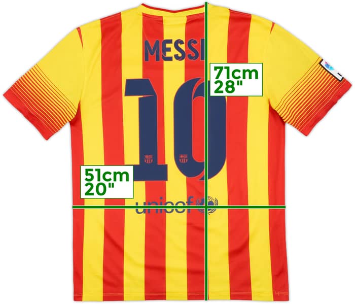 2013-15 Barcelona Away Shirt Messi #10 - 7/10 - (M)