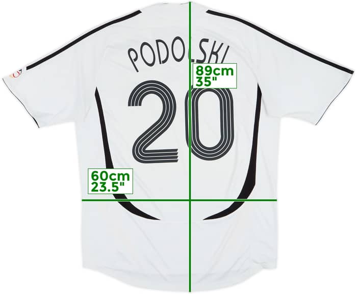 2005-07 Germany Home Shirt Podolski #20 - 6/10 - (XL)