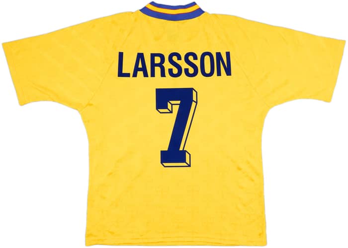 1994-96 Sweden Home Shirt Larsson #7 - 9/10 - (L)