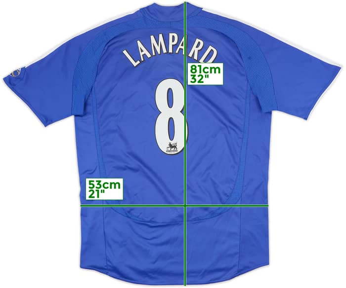 2006-08 Chelsea Home Shirt Lampard #8 - 6/10 - (L)