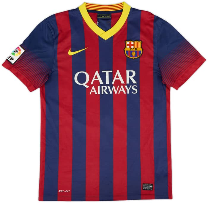 2013-14 Barcelona Home Shirt Messi #10 - 5/10 - (S)