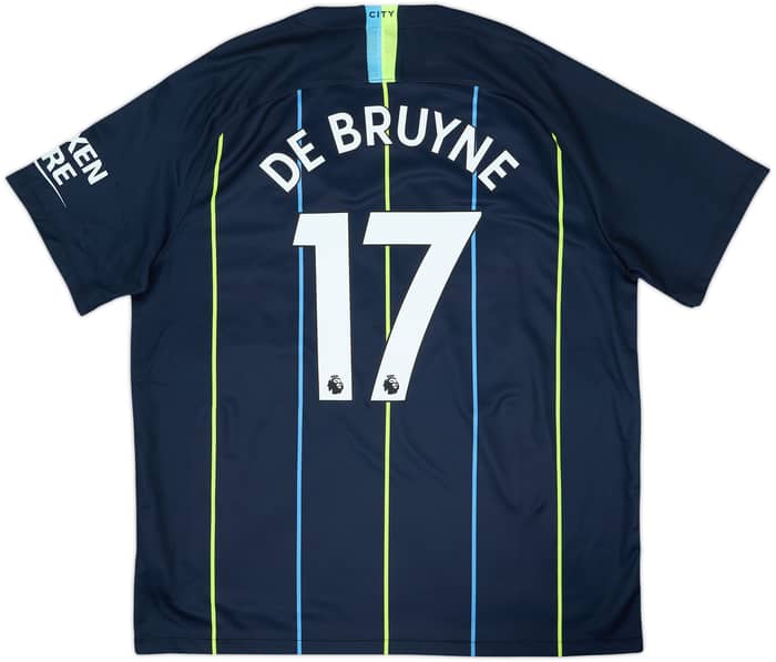 2018-19 Manchester City Away Shirt De Bruyne #17 - 10/10 - (XL)