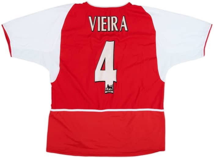 2002-04 Arsenal Home Shirt Vieira #4 - 6/10 - (L)