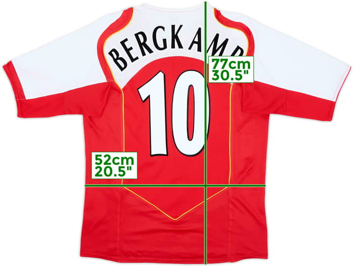 2004-05 Arsenal Home Shirt Bergkamp #10 - 8/10 - (L)