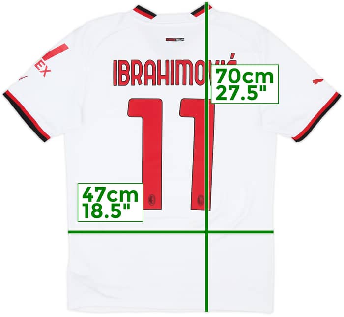 2022-23 AC Milan Away Shirt Ibrahimovic #11 - 8/10 - (S)