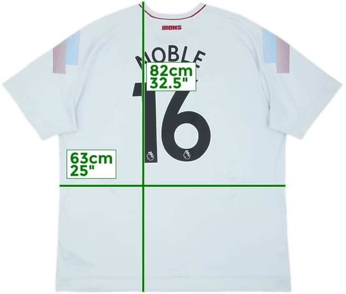 2018-19 West Ham Third Shirt Noble #16 - 8/10 - (3XL)