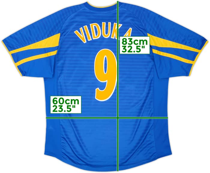2001-03 Leeds United Away Shirt Viduka #9 - 8/10 - (XL)
