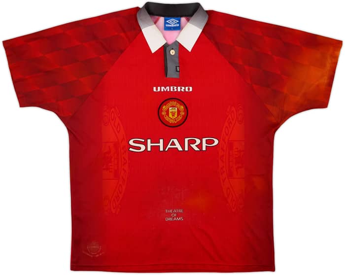 1996-98 Manchester United Home Shirt - 4/10 - (XL)