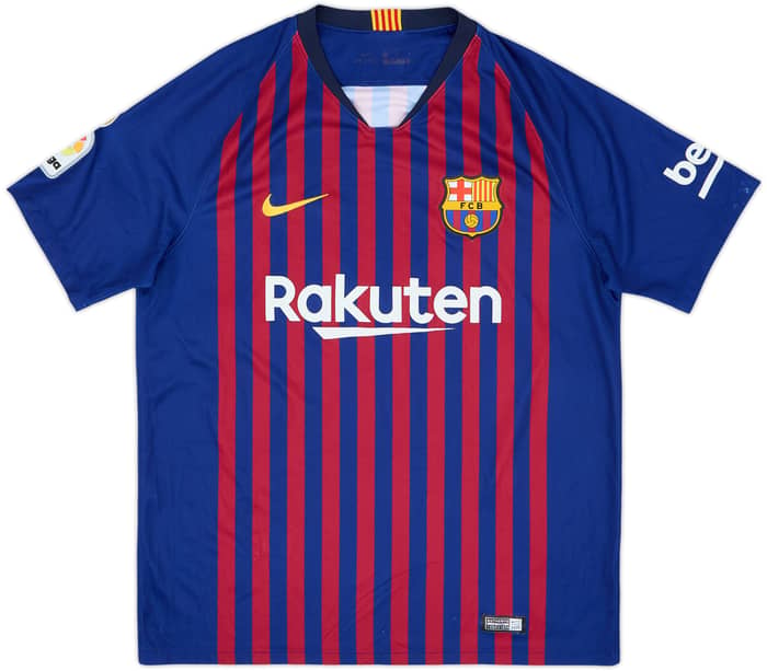 2018-19 Barcelona Home Shirt Messi #10 - 5/10 - (L)