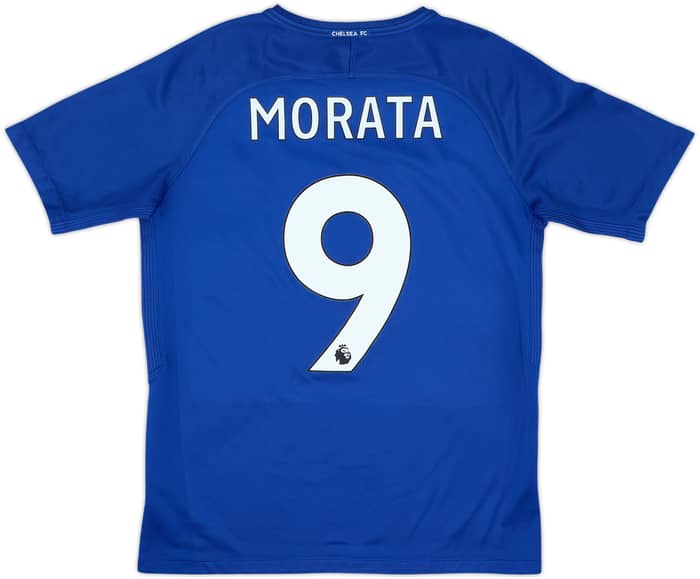 2017-18 Chelsea Home Shirt Morata #9 - 8/10 - (14-15 Years)