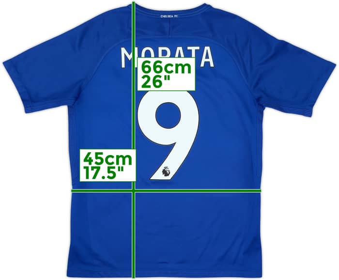 2017-18 Chelsea Home Shirt Morata #9 - 8/10 - (14-15 Years)