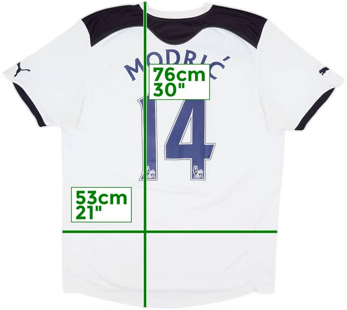 2010-11 Tottenham Home Shirt Modric #14 - 6/10 - (M)