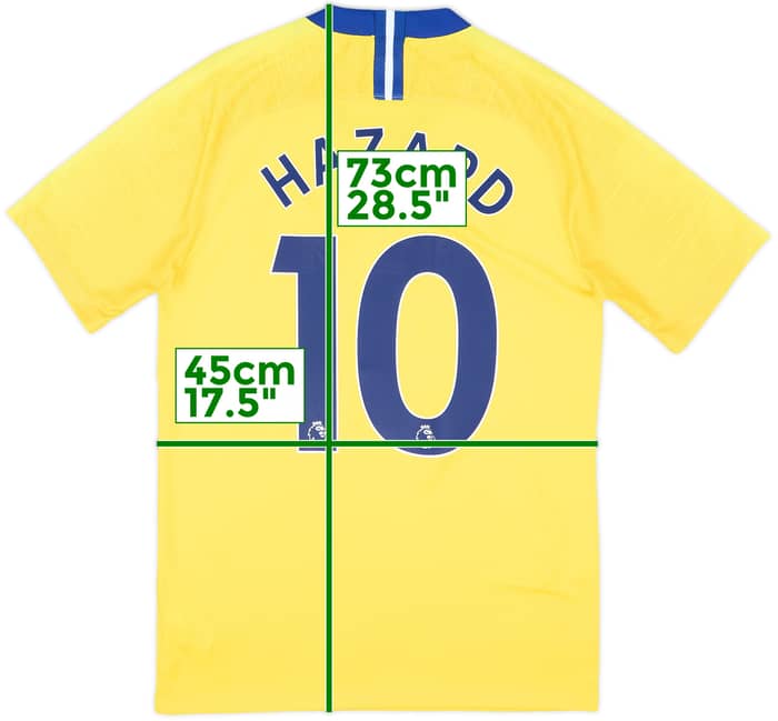 2018-19 Chelsea Away Shirt Hazard #10 - 8/10 - (S)