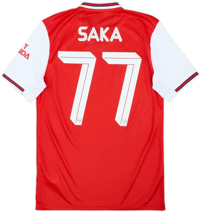 2019-20 Arsenal Home Shirt Saka #77 - 10/10 - (S)