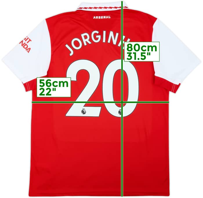 2022-23 Arsenal Home Shirt Jorginho #20 - 8/10 - (L)