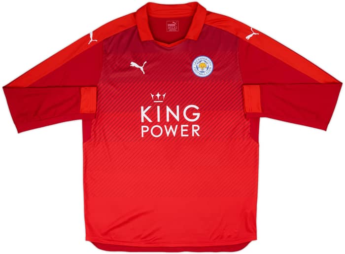 2016-17 Leicester Away L/S Shirt Mahrez #26 - 9/10 - (XXL)