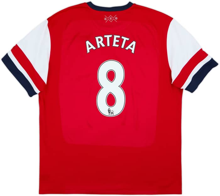 2012-14 Arsenal Home Shirt Arteta #8 - 6/10 - (XXL)