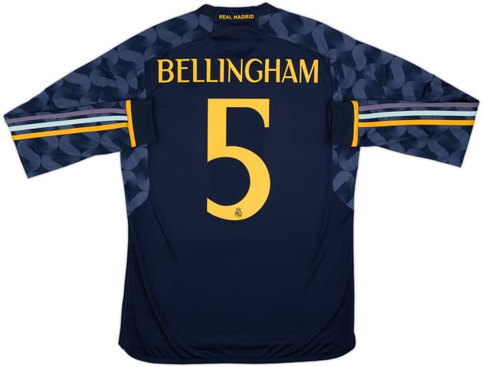 2023-24 Real Madrid Away L/S Shirt Bellingham #5 - 10/10 - (M)