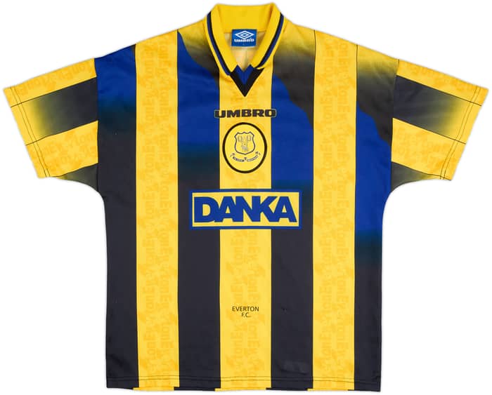 1996-98 Everton Away Shirt Kanchelskis #17 - 8/10 - (L)