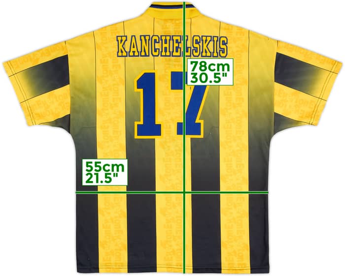 1996-98 Everton Away Shirt Kanchelskis #17 - 8/10 - (L)