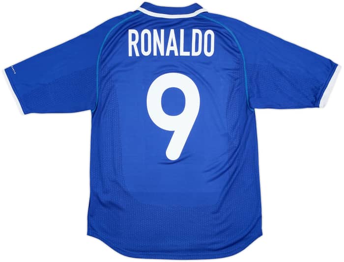 2000-02 Brazil Away Shirt Ronaldo #9 - 6/10 - (M)