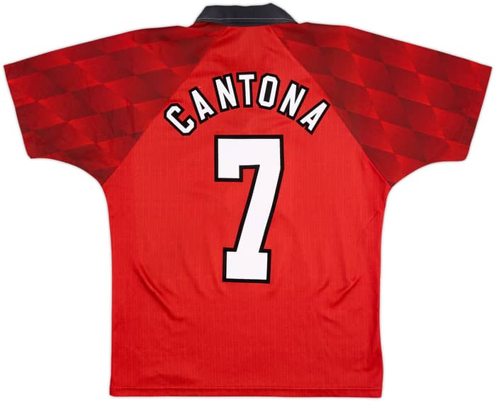 1996-98 Manchester United Home Shirt Cantona #7 - 6/10 - (M)