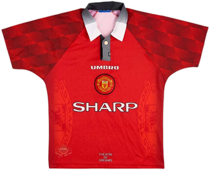 1996-98 Manchester United Home Shirt Cantona #7 - 6/10 - (M)