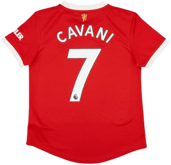 2021-22 Manchester United Home Shirt Cavani #7 - 9/10 - (Women's M)