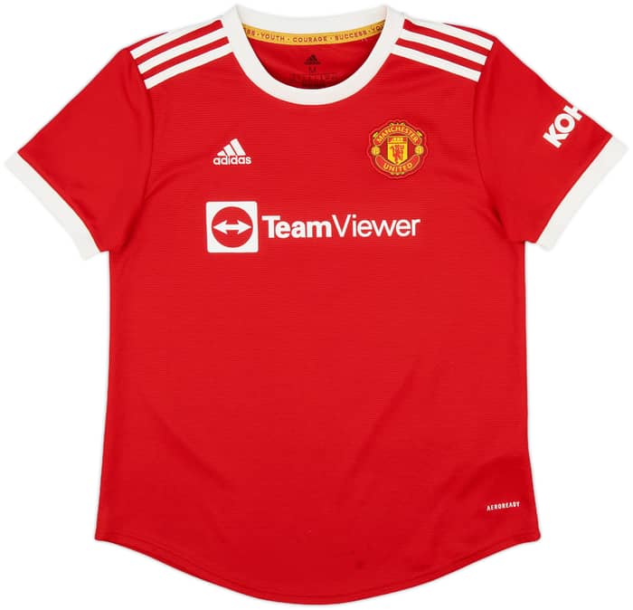 2021-22 Manchester United Home Shirt Cavani #7 - 9/10 - (Women's M)