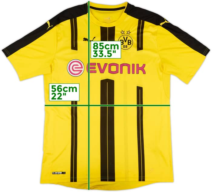 2016-17 Borussia Dortmund Home Shirt - 7/10 - (XXL)