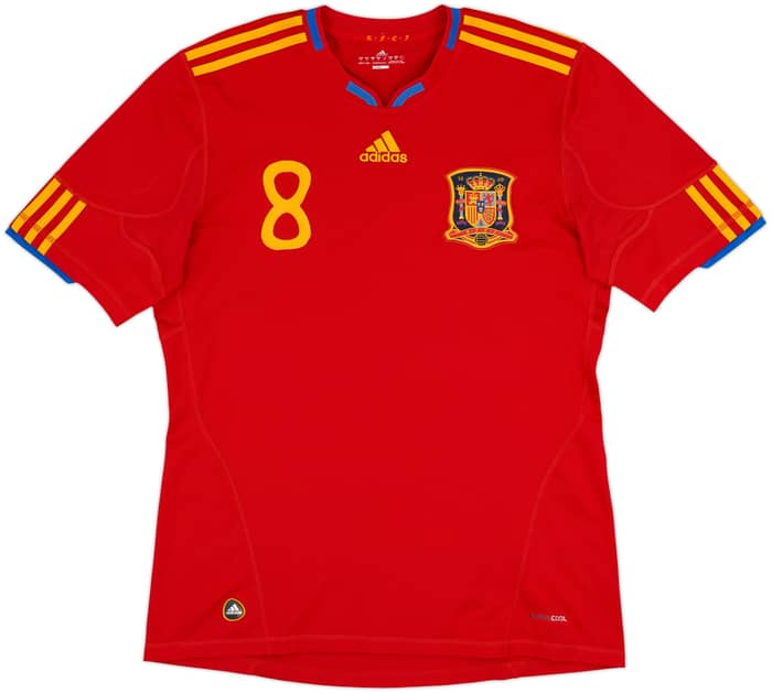 2009-10 Spain Home Shirt Xavi #8 - 5/10 - (M)