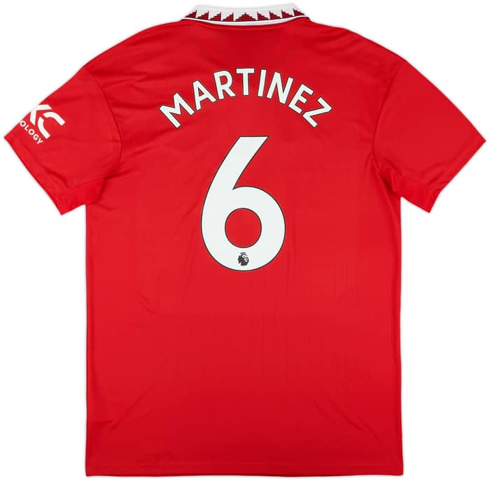 2022-23 Manchester United Home Shirt Martinez #6 - 10/10 - (L)