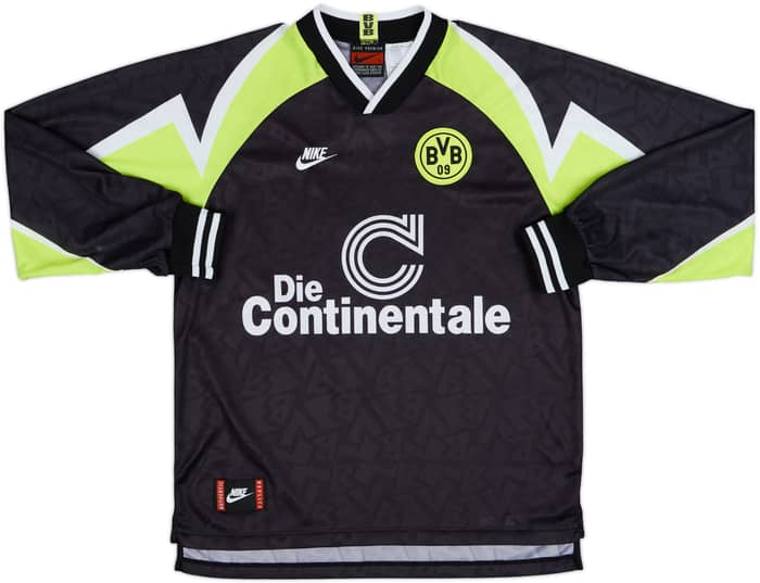 1995-96 Borussia Dortmund Away L/S Shirt - 9/10 - (L)