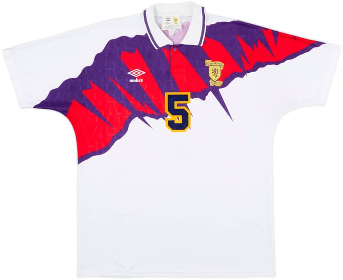 1991-93 Scotland Away Shirt McCoist #5 - 8/10 - (XL)